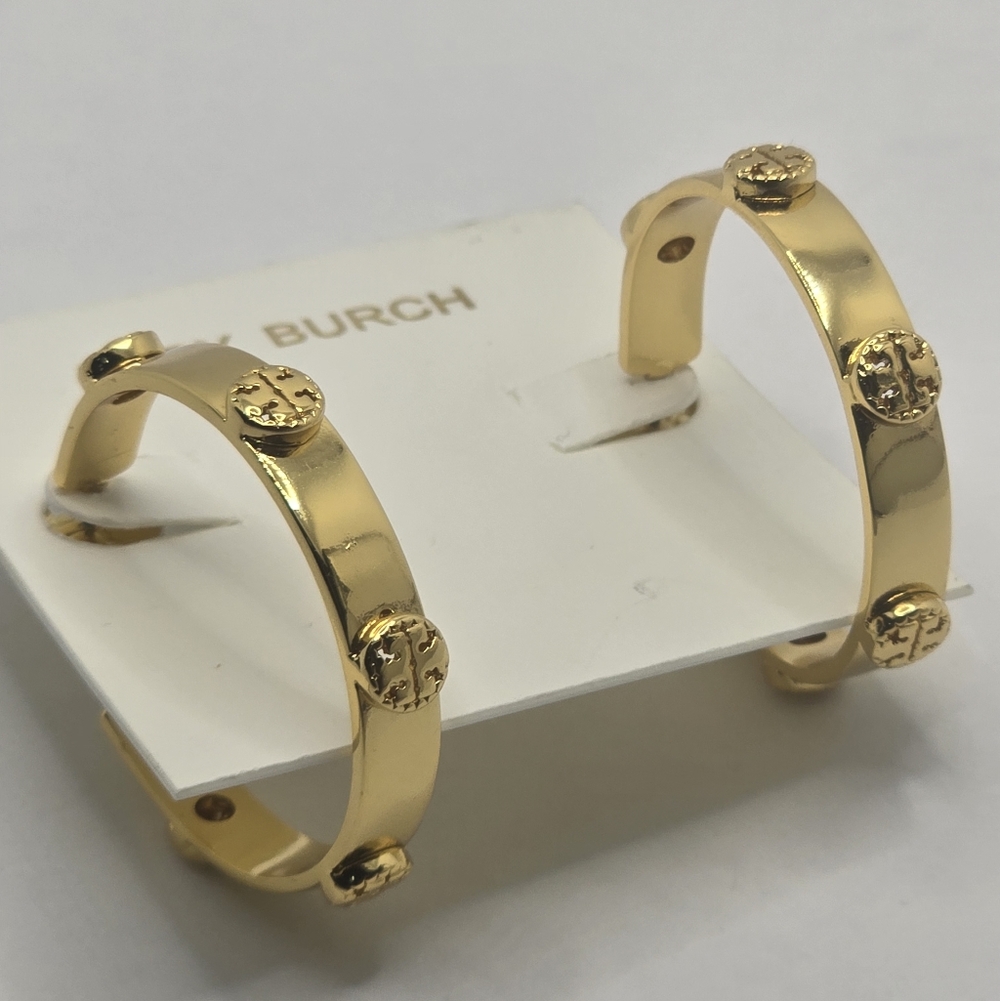 Tory Burch Icon Hoop Earrings